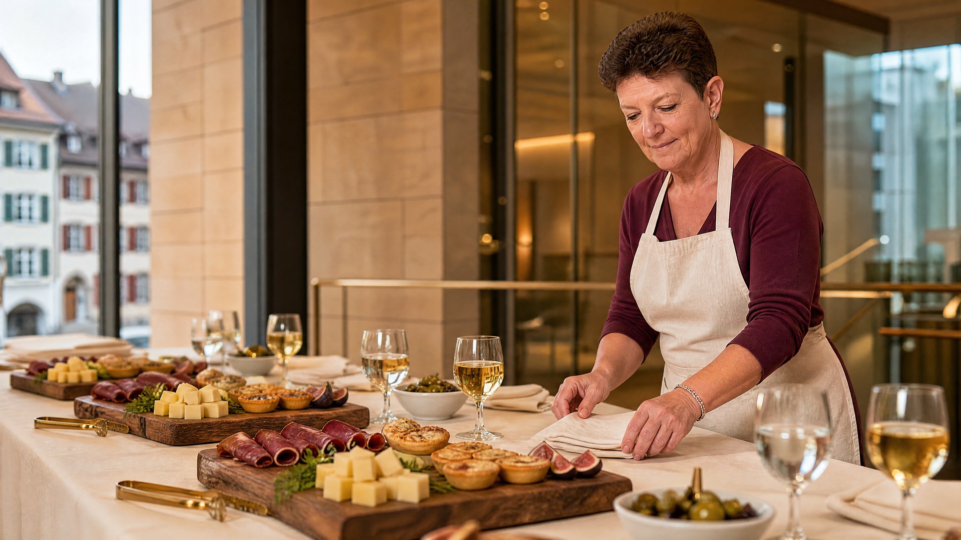 Andrea Schelbert bereitet Catering für Baden und Wettingen vor